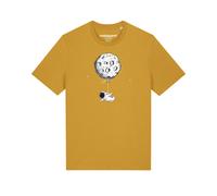 Watapparel Maglietta 'Funny Spaceman' zafferano / nero / bianco Uomo Watapparel XXXL zafferano / nero / bianco