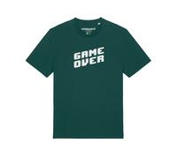 Watapparel Maglietta 'Game Over' grigio argento / grigio chiaro / verde scuro Uomo Watapparel L grigio argento / grigio chiaro / verde scuro