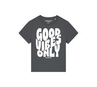 Watapparel Maglietta 'Good vibes only' antracite / bianco Donna Watapparel XS