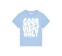 Watapparel Maglietta ' Good vibes only ' blu chiaro / bianco Donna Watapparel M