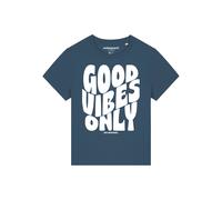 Watapparel Maglietta 'Good vibes only' blu scuro / bianco Donna Watapparel S