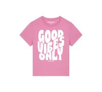 Watapparel Maglietta ' Good vibes only ' rosa / bianco Donna Watapparel S rosa / bianco
