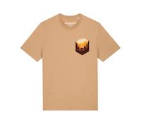 Watapparel Maglietta 'Hiking in the mountains' beige / marrone / arancione Uomo Watapparel M beige / marrone / arancione