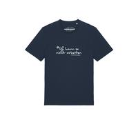 Watapparel Maglietta 'Ich Kann So Nicht Arbeiten' blu scuro / bianco Uomo Watapparel L