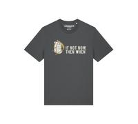 Watapparel Maglietta 'If not now then when' giallo / antracite / bianco Uomo Watapparel S giallo / antracite / bianco