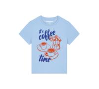 Watapparel Maglietta 'Its Coffee Time' zappiro / blu chiaro / rosso arancione Donna Watapparel XS
