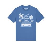 Watapparel Maglietta ' Let the adventure begin ' blu chiaro / bianco Uomo Watapparel M