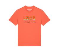Watapparel Maglietta 'Love always wins' blu / giallo / arancione / nero Uomo Watapparel XXXL blu / giallo / arancione / nero