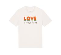 Watapparel Maglietta ' Love always wins ' colori misti / bianco Uomo Watapparel XL colori misti / bianco