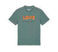 Watapparel Maglietta 'Love always wins' verde / colori misti Uomo Watapparel M verde / colori misti