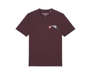 Watapparel Maglietta 'Make love not war' grigio / rosso scuro Uomo Watapparel XXL