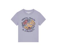 Watapparel Maglietta 'Mental Health' giallo / verde chiaro / sambuco / nero Donna Watapparel XXL giallo / verde chiaro / sambuco / nero