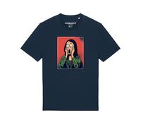 Watapparel Maglietta 'Mona Lisa Scream' beige / blu scuro / verde / rosso / nero Uomo Watapparel XL beige / blu scuro / verde / rosso / nero
