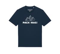 Watapparel Maglietta 'Pack mas!' blu scuro / bianco Uomo Watapparel 5XL blu scuro / bianco