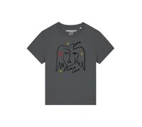 Watapparel Maglietta 'Peace Love' giallo / antracite / rosso / nero Donna Watapparel S giallo / antracite / rosso / nero