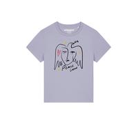 Watapparel Maglietta 'Peace Love' giallo / lilla / rosso / nero Donna Watapparel S giallo / lilla / rosso / nero