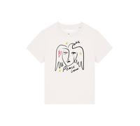 Watapparel Maglietta 'Peace Love' giallo / rosso / nero / bianco Donna Watapparel S giallo / rosso / nero / bianco