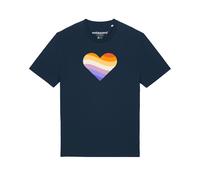 Watapparel Maglietta 'Rainbow Heart' navy / colori misti Uomo Watapparel 5XL