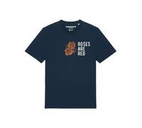 Watapparel Maglietta 'Roses Are Red' navy / oliva / arancione / bianco Donna Watapparel XXXL navy / oliva / arancione / bianco