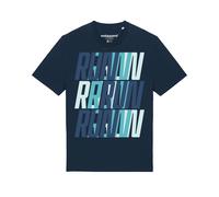 Watapparel Maglietta 'Run, Run, Run' marino / navy / turchese / blu pastello Uomo Watapparel 5XL