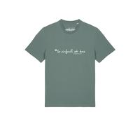 Watapparel Maglietta 'So Einfach Ist Das' menta / bianco Uomo Watapparel XL