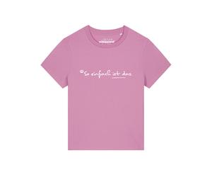 Watapparel Maglietta 'So einfach ist das' rosa / bianco Donna Watapparel XL