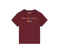 Watapparel Maglietta 'Spread Love not Hate' colori misti / bordeaux Donna Watapparel XL colori misti / bordeaux