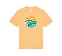 Watapparel Maglietta 'Summer Sun' blu / arancione / bianco Uomo Watapparel L blu / arancione / bianco