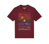 Watapparel Maglietta ' Sun And Moon ' colori misti / bordeaux Uomo Watapparel 5XL