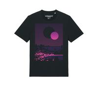 Watapparel Maglietta ' Sun and Moon Skyline ' lilla / nero Uomo Watapparel XS lilla / nero