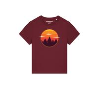 Watapparel Maglietta 'Sunset forest' crema / lilla / arancione / rosso / bordeaux Donna Watapparel M