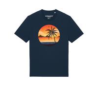 Watapparel Maglietta 'Sunset on palm beach' blu scuro / colori misti Uomo - Abbigliamento - Taglie comode - Maglie e T-shirt Watapparel M