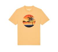 Watapparel Maglietta 'Sunset on palm beach' giallo / giallo chiaro Uomo Watapparel L
