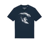 Watapparel Maglietta ' Surfing Spaceman ' blu scuro / bianco Uomo Watapparel XL blu scuro / bianco
