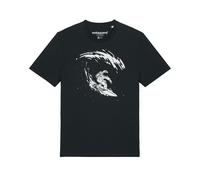 Watapparel Maglietta 'Surfing Spaceman' nero / bianco Uomo - Abbigliamento - Taglie comode - Maglie e T-shirt Watapparel 5XL
