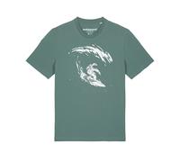 Watapparel Maglietta ' Surfing Spaceman ' verde / colori misti Uomo Watapparel L verde / colori misti