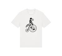 Watapparel Maglietta 'T-Rex Auf Fahrrad' nero / offwhite Donna - Abbigliamento - Taglie comode - Maglie e top - Maglie e T-shirt Watapparel M