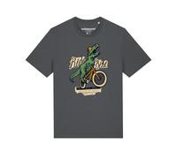 Watapparel Maglietta 'T-Rex Fahrrad' antracite / colori misti Uomo Watapparel XXL antracite / colori misti