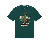 Watapparel Maglietta 'T-Rex Fahrrad' beige / marrone chiaro / verde scuro / nero Uomo Watapparel XXL beige / marrone chiaro / verde scuro / nero
