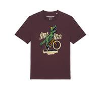 Watapparel Maglietta ' T-Rex Fahrrad ' colori misti / rosso scuro Uomo Watapparel L colori misti / rosso scuro