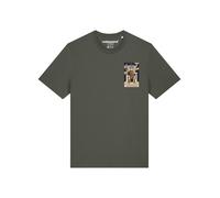 Watapparel Maglietta 'Tarot The Emperor' cachi / colori misti Uomo Watapparel S cachi / colori misti