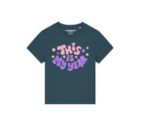 Watapparel Maglietta 'This is my year' petrolio / lilla / rosa Donna Watapparel L petrolio / lilla / rosa