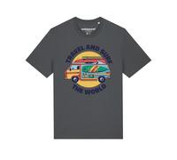 Watapparel Maglietta 'Travel and surf' blu / giallo / antracite / rosso Uomo Watapparel M blu / giallo / antracite / rosso
