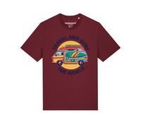 Watapparel Maglietta ' Travel and surf ' colori misti / bordeaux Uomo Watapparel 5XL colori misti / bordeaux