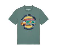 Watapparel Maglietta 'Travel and surf' verde / colori misti Uomo Watapparel XL verde / colori misti