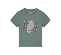 Watapparel Maglietta 'Unicorn Cat' grigio / verde Donna - Abbigliamento - Taglie comode - Maglie e top - Maglie e T-shirt Watapparel XS