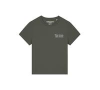 Watapparel Maglietta 'Was Muss Das Muss' cachi / bianco Donna - Abbigliamento - Taglie comode - Maglie e top - Maglie e T-shirt Watapparel M