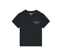 Watapparel Maglietta 'Was muss das muss' nero / bianco Donna - Abbigliamento - Taglie comode - Maglie e top - Maglie e T-shirt Watapparel XS