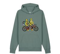 Watapparel Pullover 'Avocado Fahrrad' verde / colori misti Uomo - Abbigliamento - Pullover e cardigan - Pullover - Pullover con cappuccio Watapparel XS