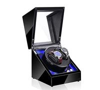 Watch Automatic Watch Winder with LED Light 5 Rotation Modes Quiet Motor Watches Storage Boxes 9 Styles (I)